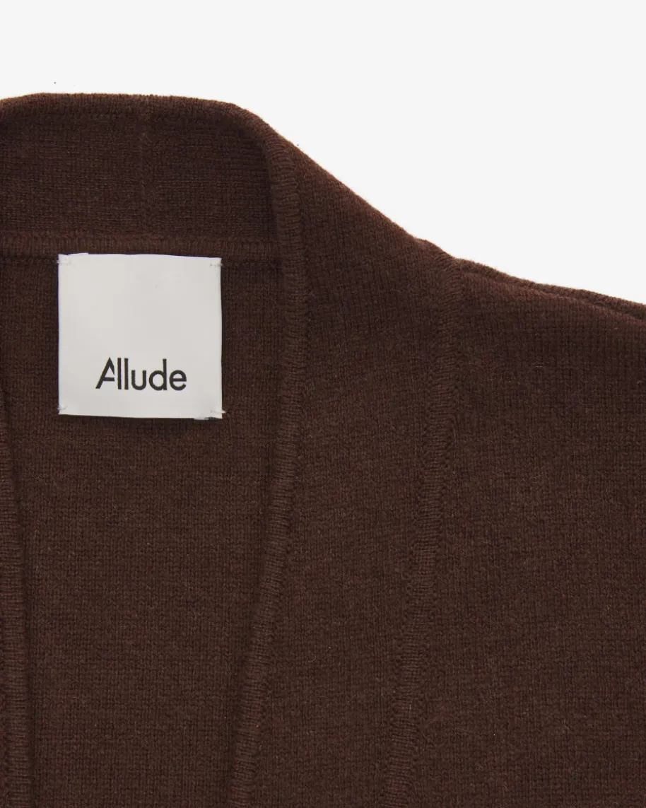 Strickweste aus Schurwolle und Cashmere