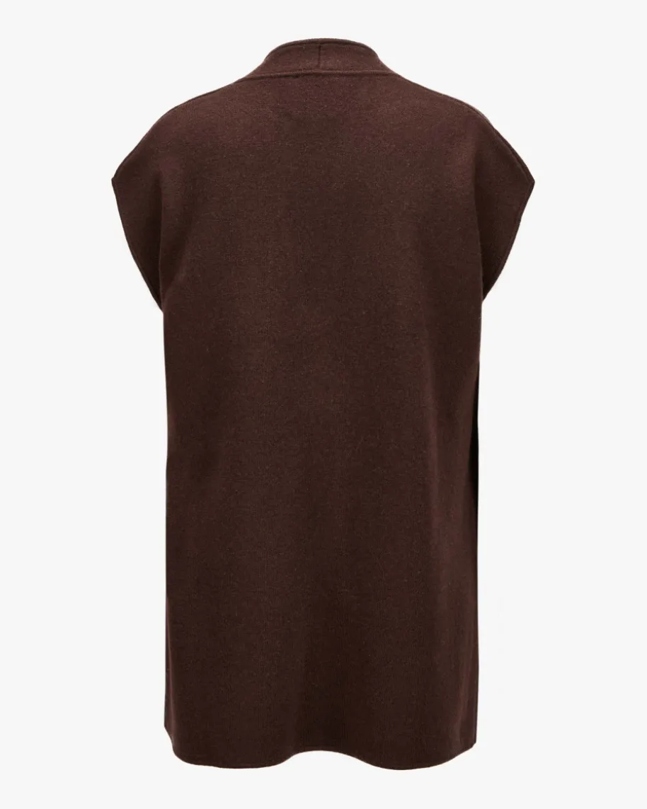 Strickweste aus Schurwolle und Cashmere