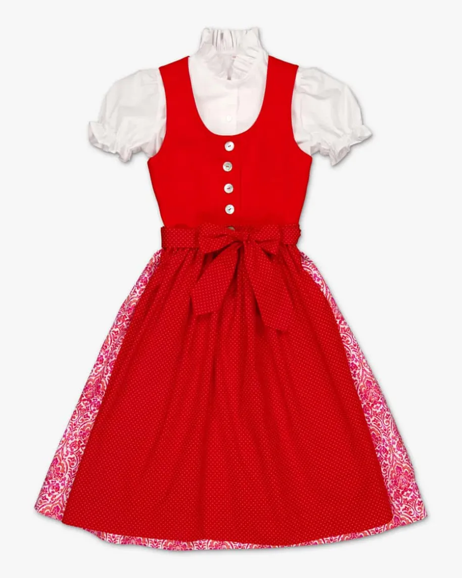 Susanne Dirndl mit Bluse und Schürze