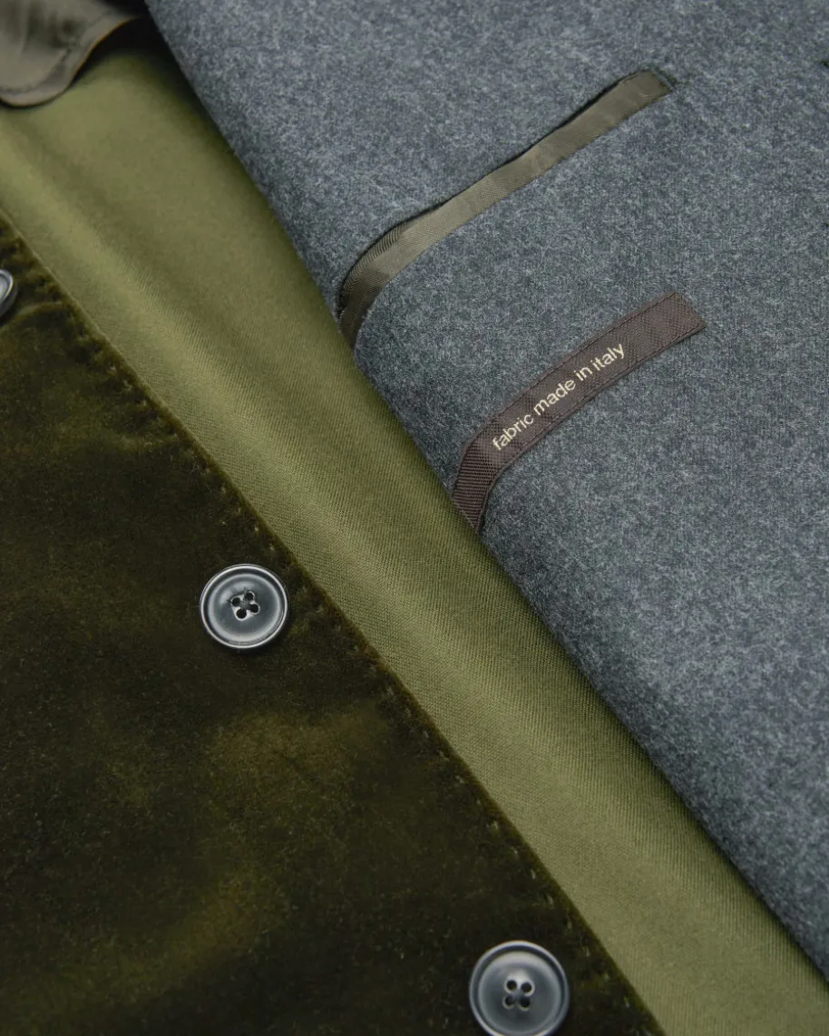 Tesso Sakko Shaped Fit aus Baumwoll-Samt
