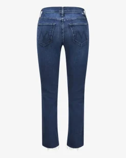The Mid Rise Dazzler Ankle Fray Jeans