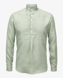 Trachten-Leinenhemd Schmal