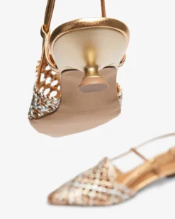 Trenzado Slingback-Pumps