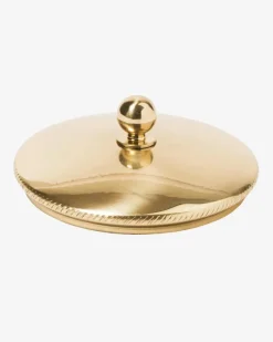 Vergoldeter Kerzendeckel