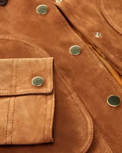 Walters Cropped Barn Lederjacke