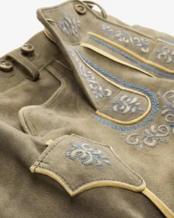 Weitenfels Lederhose aus sämisch gegerbtem Ziegenleder