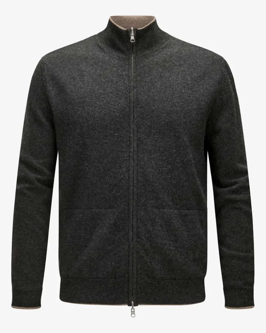 Wende-Cashmere-Strickjacke