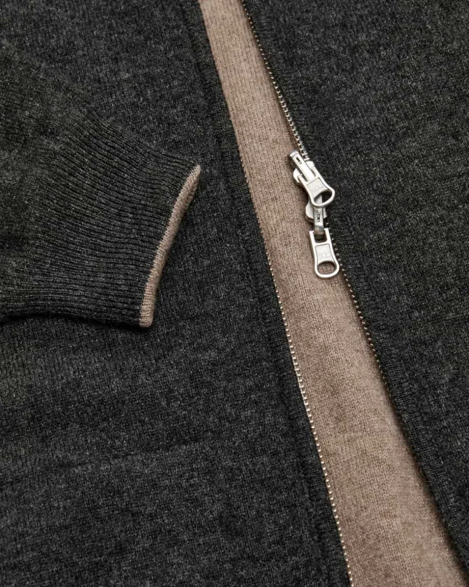 Wende-Cashmere-Strickjacke