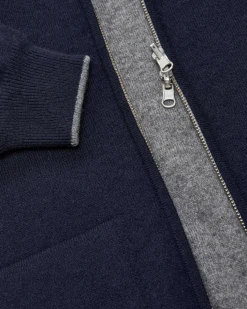 Wende-Cashmere-Strickjacke