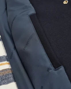 Western Leder-Wollblouson