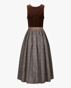 Wiesndirndl lang mit Schürze