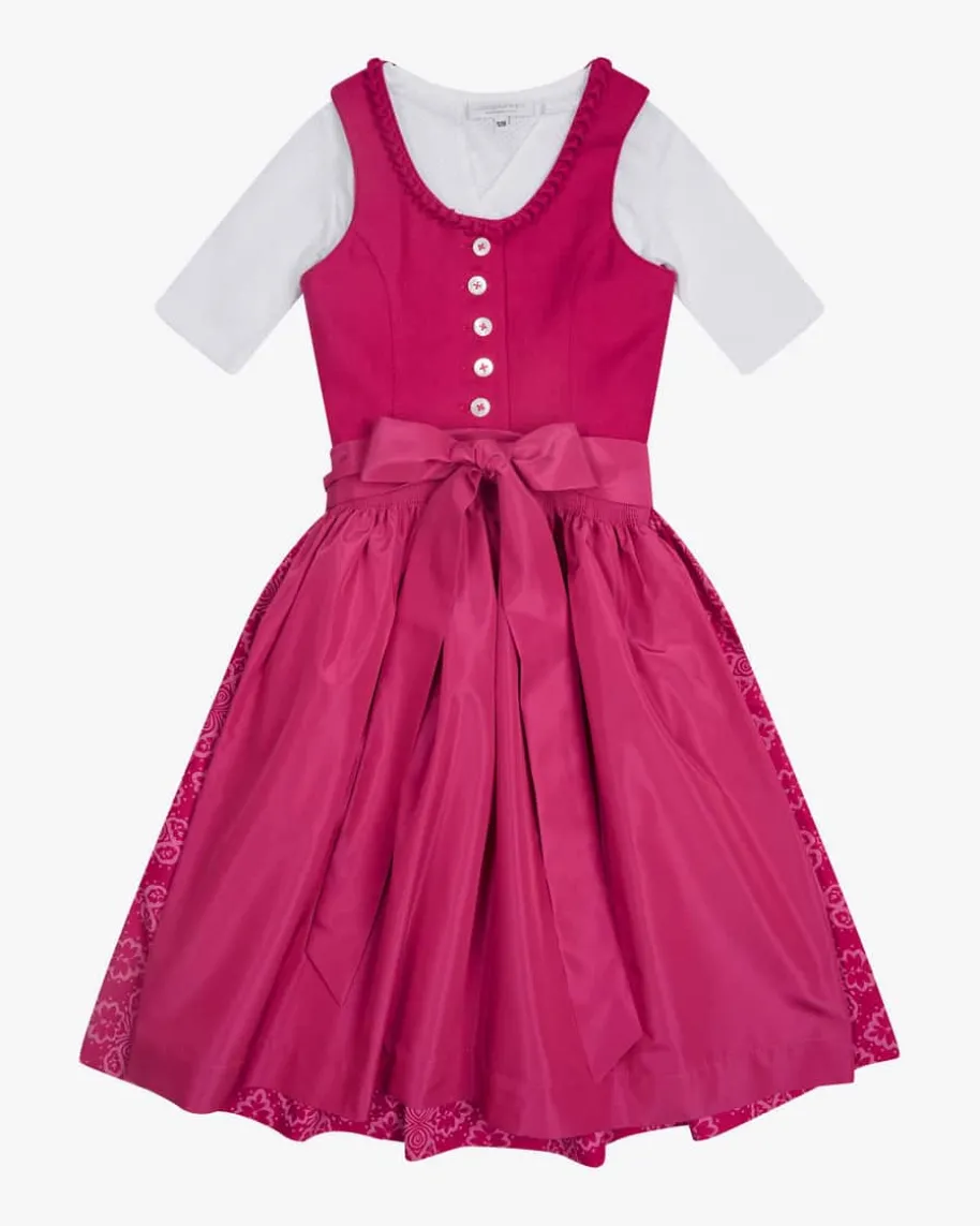 Wiesndirndl mit Bluse und Schürze