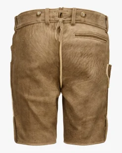 Wiesnlederhose kurz aus Hirschleder