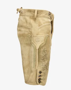 Wiesnlederhose kurz aus Ziegenleder