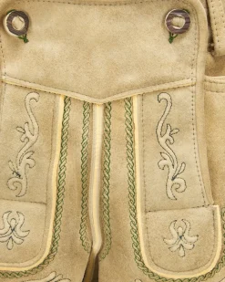 Wiesnlederhose kurz aus Ziegenleder