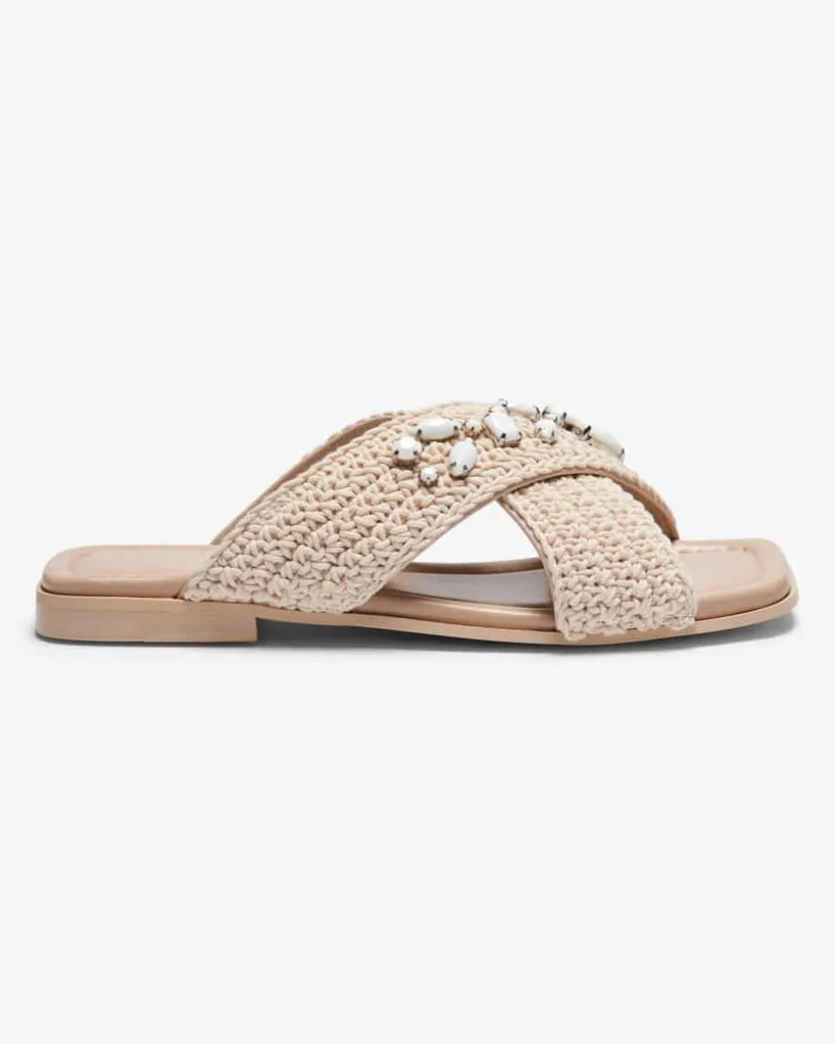 Woven Crossed Stones Pantoletten