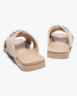 Woven Crossed Stones Pantoletten