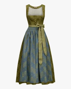 x LODENFREY Babette Dirndl lang mit Schürze