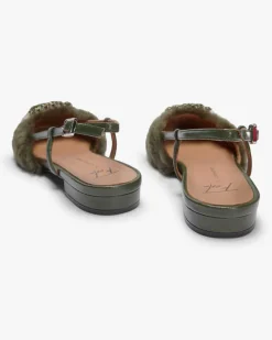 x LODENFREY Lavanda Visone Slingback-Flats