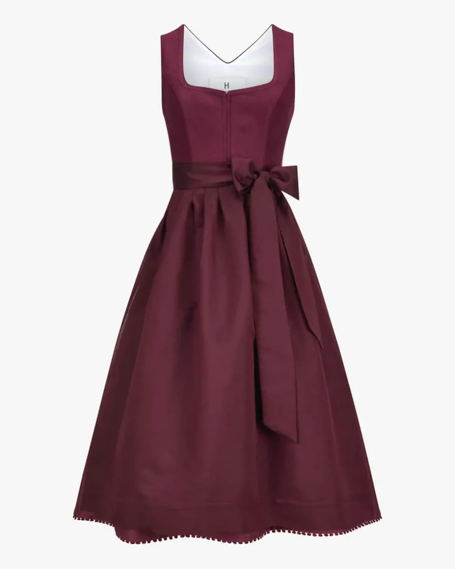 x LODENFREY Leinendirndl Midi mit Schürze