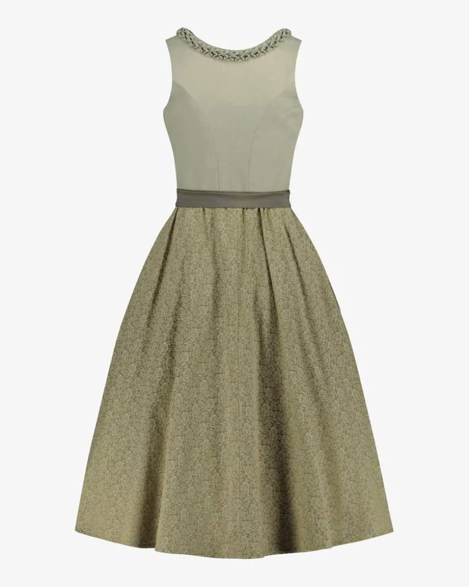 x LODENFREY Midi-Dirndl mit Seidenschürze