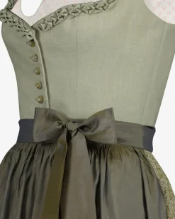 x LODENFREY Midi-Dirndl mit Seidenschürze