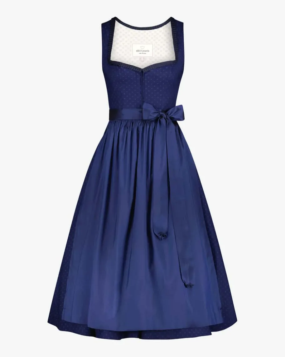 x LODENFREY Midi-Dirndl mit Seidenschürze