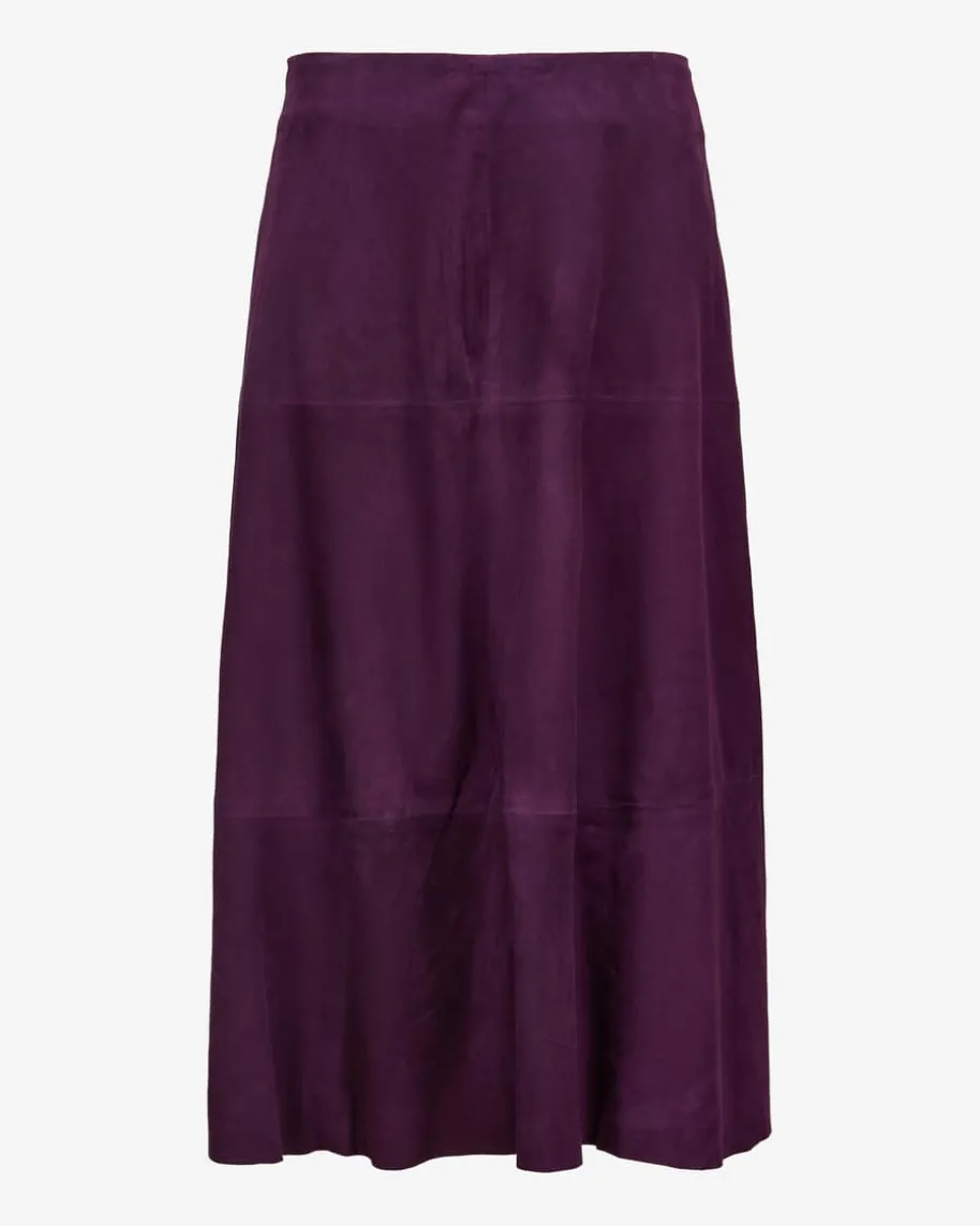 x LODENFREY Velourslederrock