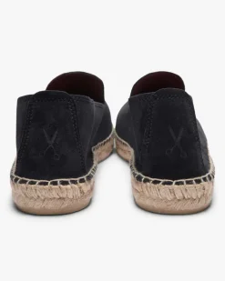 x Luca Rubinacci Flat Suede Espadrilles