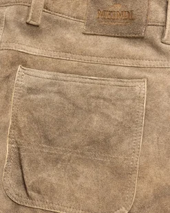 x Meindl Oktoberfest Lederhose kurz aus Hirschleder
