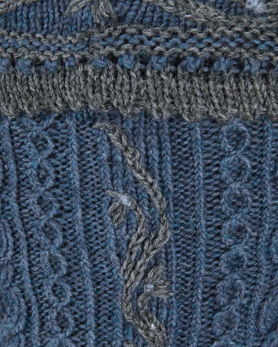 Zopfraute Handstrick-Loferl