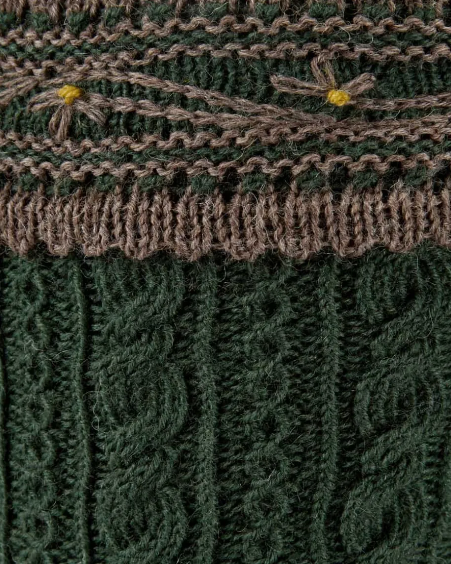 Zopfraute Handstrick-Loferl